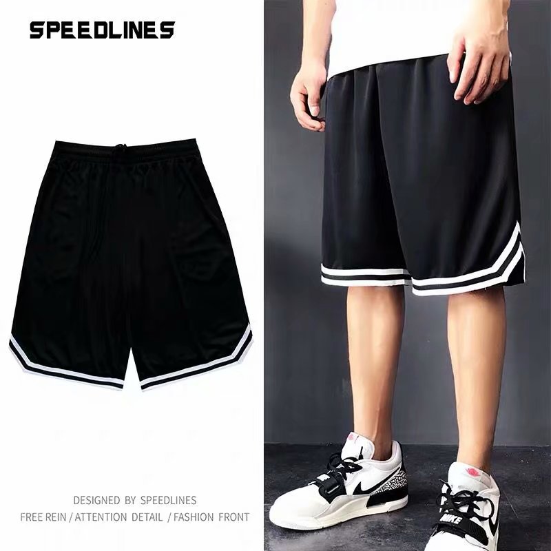 menclothes透气篮球裤男