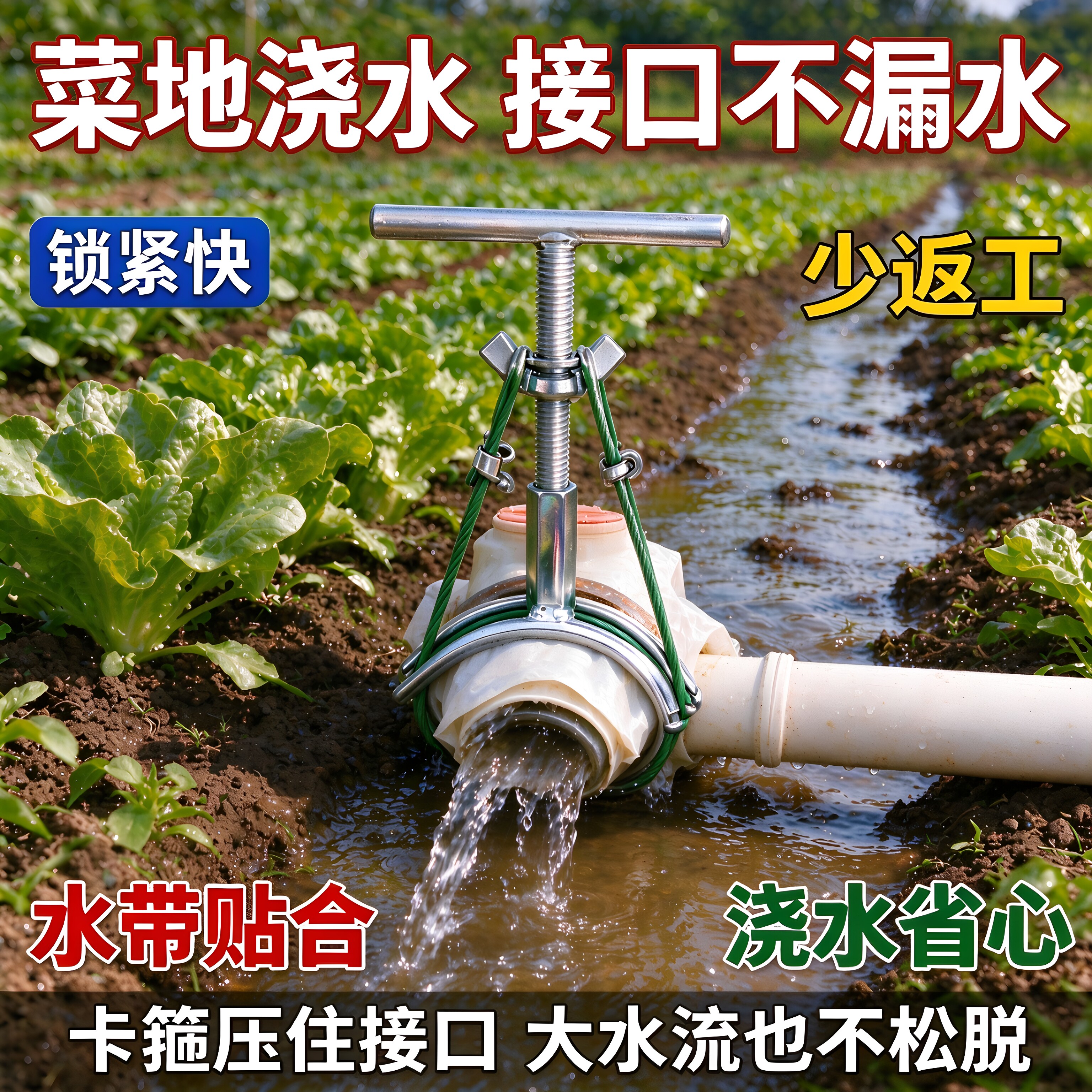 农用新型水带卡箍工具园林菜地浇水水泵水带捆绑器水龙带快接卡箍