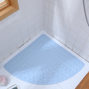 环保tpe扇形浴室防滑垫洗澡冲凉脚垫酒店卫生间洗手间淋浴房地垫