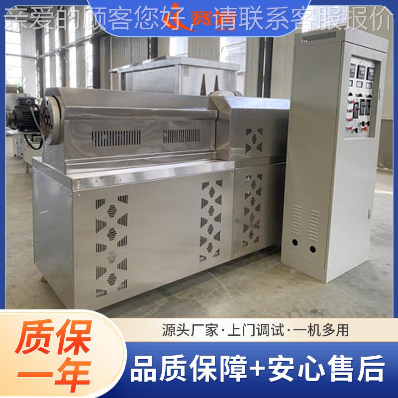 商用动小型全自辣条机器 双螺杆上辣条化机质保膨一年门ECI安装