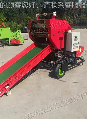 青贮DLU料饲工打捆加机械设备 全自移动动式包膜机 打捆包膜一体