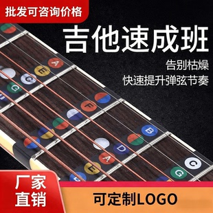 民谣吉他音阶贴纸指板贴木吉他简谱音阶贴音位贴音标贴吉他入门贴