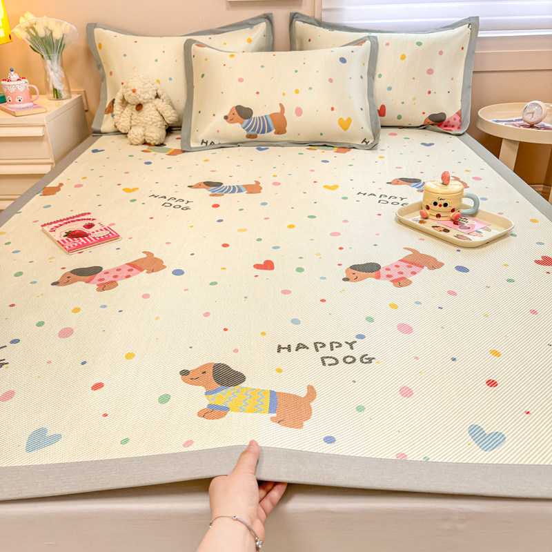 冰丝凉席夏季冰藤席可机洗夏天席学B生宿舍单人床垫冰丝席2024新,床上用品,冰丝席,淘宝优惠券,粉丝福利购,淘宝优惠卷