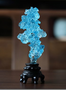 古法琉璃假山太湖石摆件家居饰品客厅玄关办公室桌面装饰品工艺