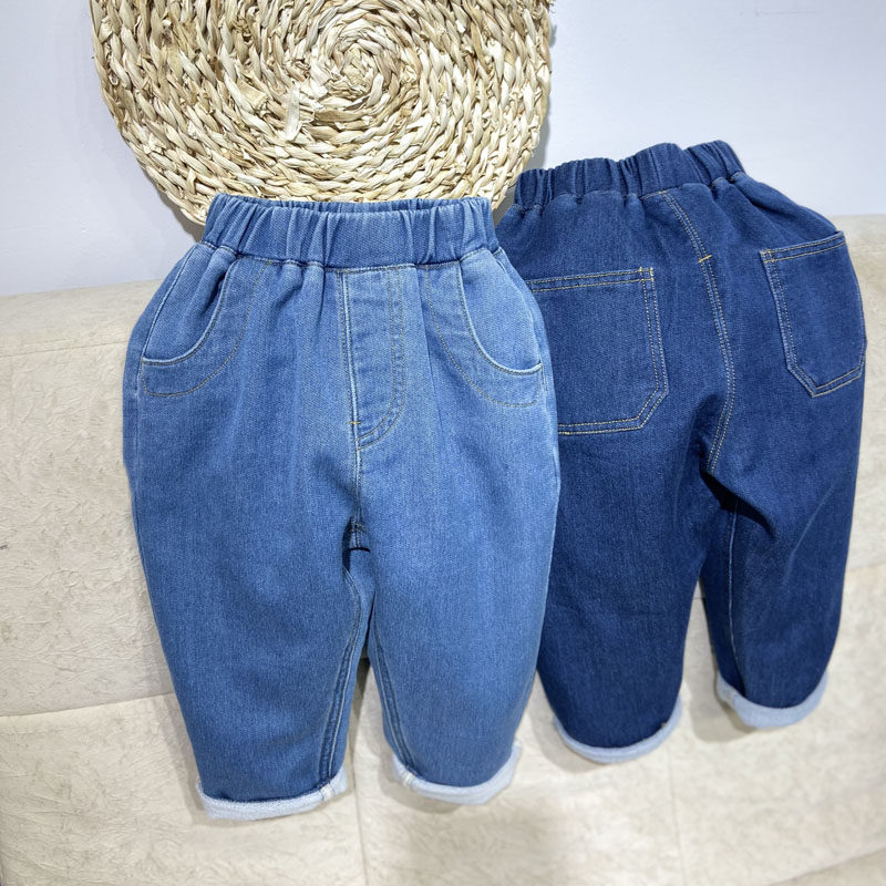 儿童裤子2022春秋款纯棉柔软牛仔裤男女童宽松宝宝哈伦裤老爹裤潮,童装/婴儿装/亲子装,裤子,淘宝优惠券,粉丝福利购,淘宝优惠卷