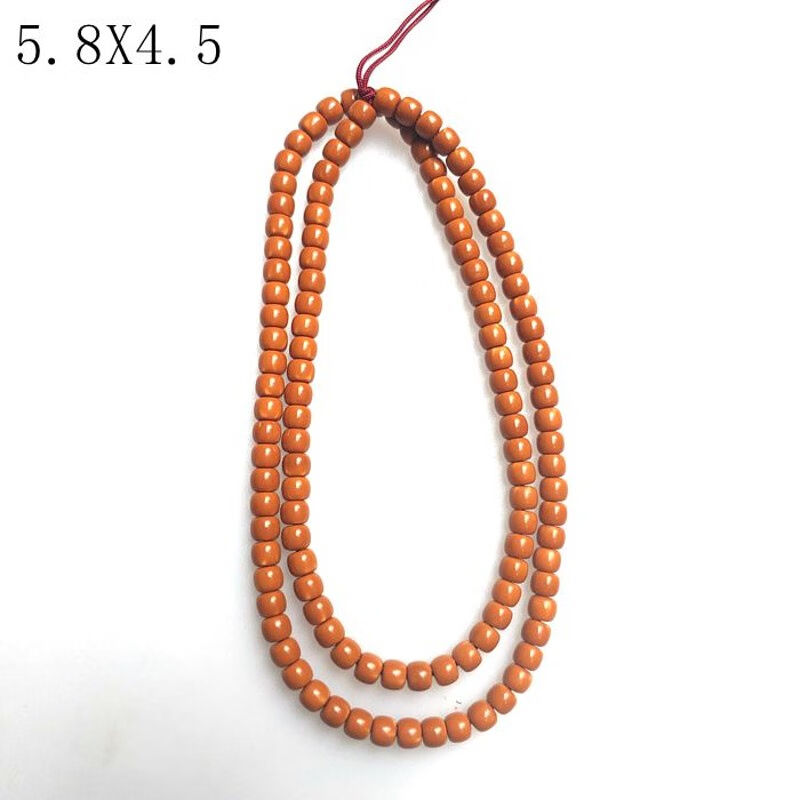 木普森手a工打磨橄榄老型核尖珠刻雕0.6核尖老型铁核长串桶珠男女