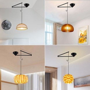 吊灯移位器吊灯移位神器轨道吊灯移位器餐厅灯意式餐桌摇臂吊灯