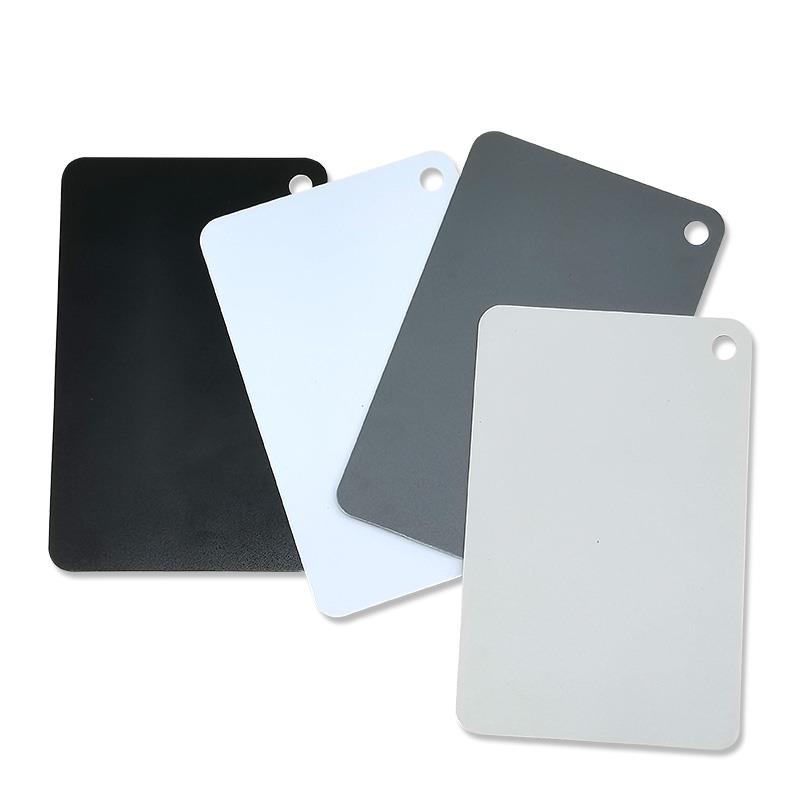 白平衡18度灰卡黑白相机四色卡标准校色卡摄影工具塑料拍照样板u.