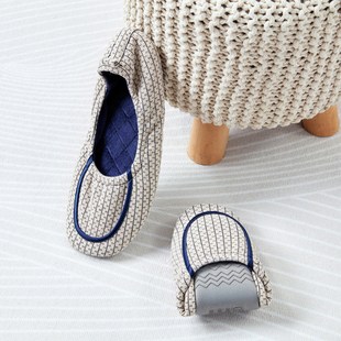 男士 P丝绒踩屎感家居拖 不脚臭包头包跟平底软底静音防滑防水日式