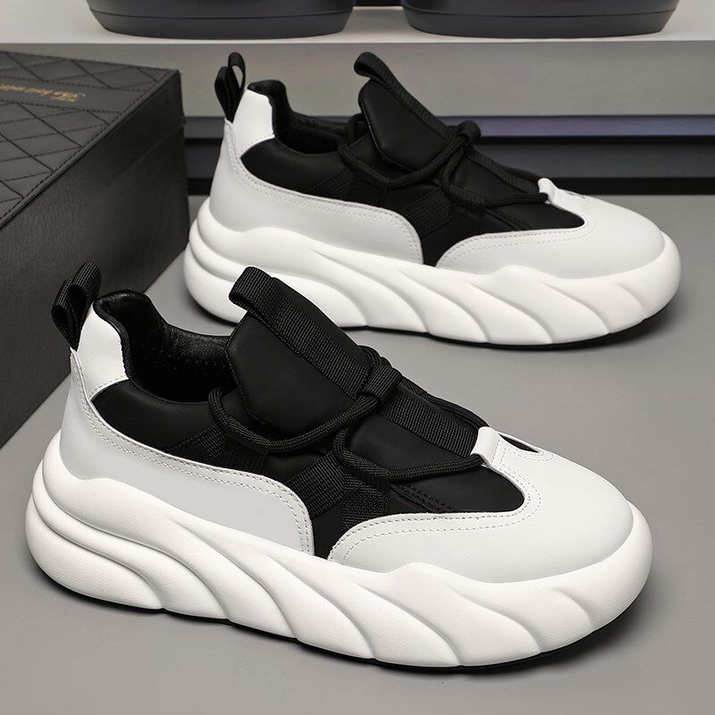 特大码男鞋秋季45大号休闲运动鞋46厚底面包鞋男款47男士老爹鞋48