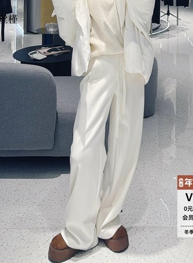 ariosee艾诺丝槿官方旗舰店正品2025秋冬新款抽绳糯米裤AR313008