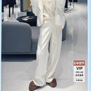 ariosee艾诺丝槿官方旗舰店正品2025秋冬新款抽绳糯米裤AR313008