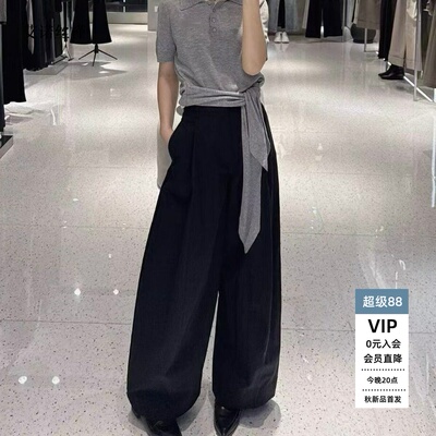 春新款直筒阔腿裤休闲裤女