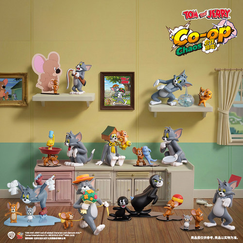 猫和老鼠正版周边TOM and JERRY合作游戏手办盲盒潮玩收藏摆件