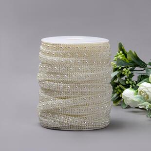 爆款厂家ABS塑料米字旗米白珍珠饰品配件韩版手工珠链服饰配件