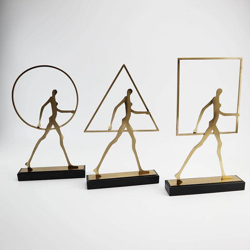 爆款现代样板房抽象拿框人摆件北欧家居客厅玄关摆设售楼处酒店桌,家居饰品,装饰摆件,淘宝优惠券,粉丝福利购,淘宝优惠卷