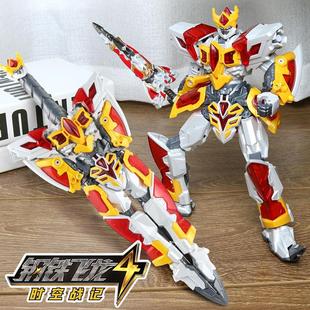 爆款钢铁飞龙3山海神兽武斗王五合一体三变形机甲爆炎狮王玩具模