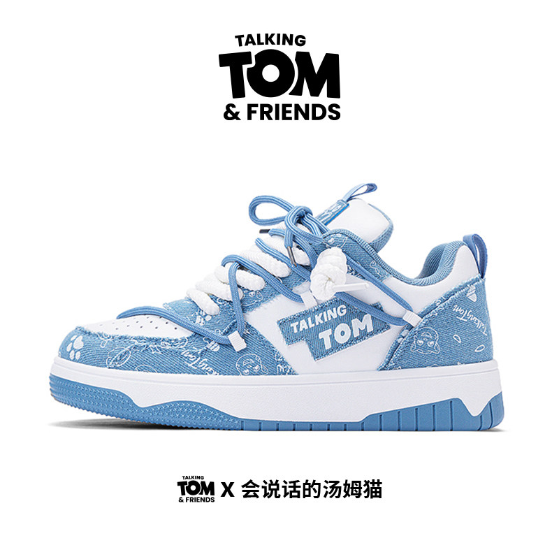 会说话的汤姆猫鞋子男青春潮流面包鞋情侣春夏款运动休闲厚底板鞋