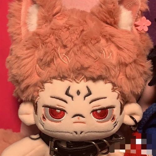 咒术回战两面宿傩20CM棉花娃娃属性奶猫小M糯帅气男娃毛绒公仔同