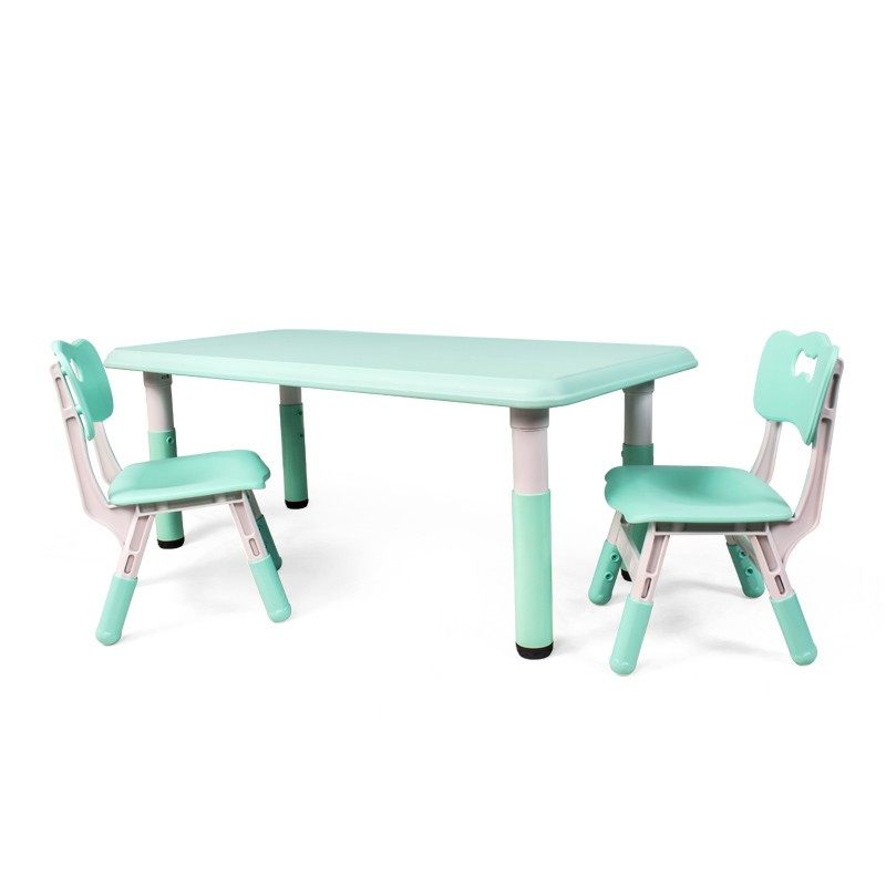 儿童桌椅套装幼儿园桌椅塑料w游戏桌吃饭画画桌子可升降宝宝学习
