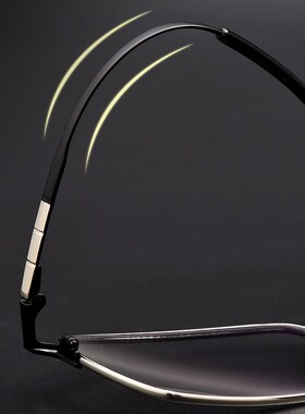 超轻钢皮眼镜框质感大框钢皮镜架复古显瘦平光眼镜架男96017