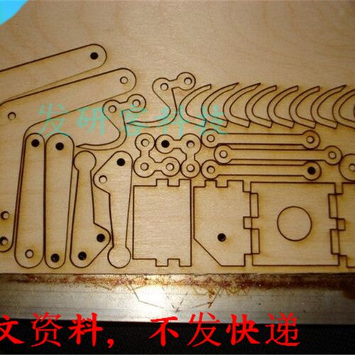 迷你执行挖掘机拼装玩具模型 激光线切割雕刻CAD格式2D图纸素材