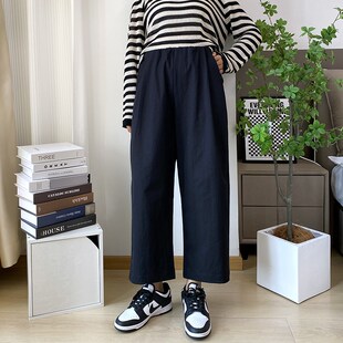 女夏季 薄款 胖mm九分女裤 女装 子显瘦奶奶裤 直筒裤 宽松裤 大码 哈伦裤