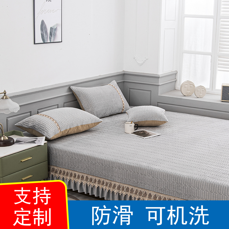榻榻米床盖轻奢风可定制炕盖四季通用炕垫子绗缝床单加厚防滑炕单