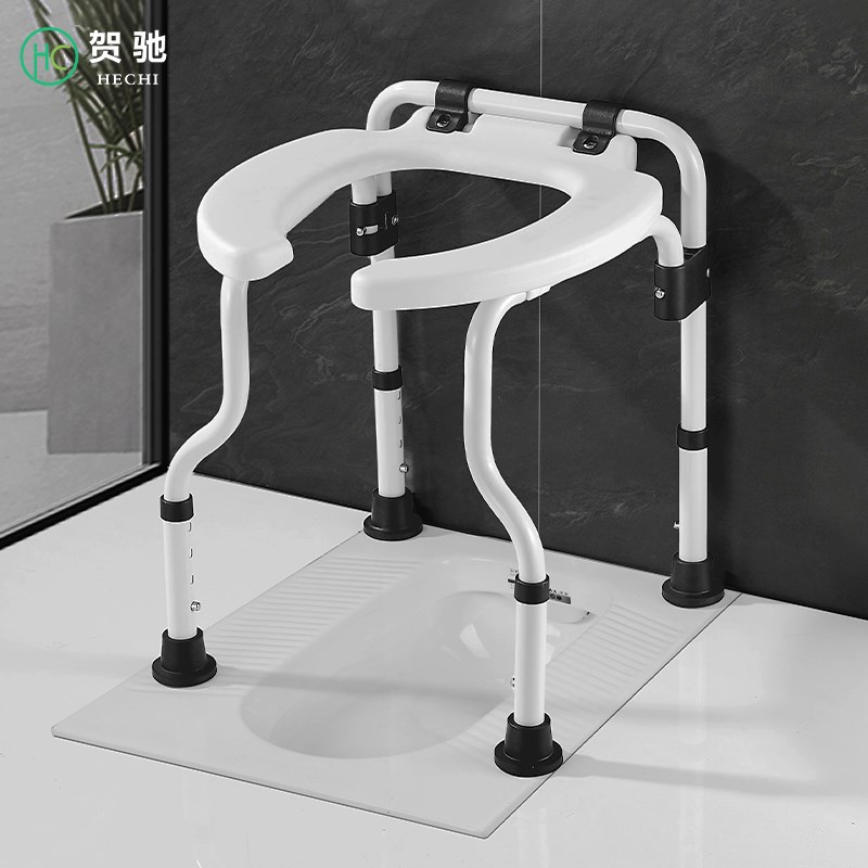 蹲便改坐便器老人孕妇蹲厕所坐厕凳折叠马桶坐架蹲坑神器扶手架子