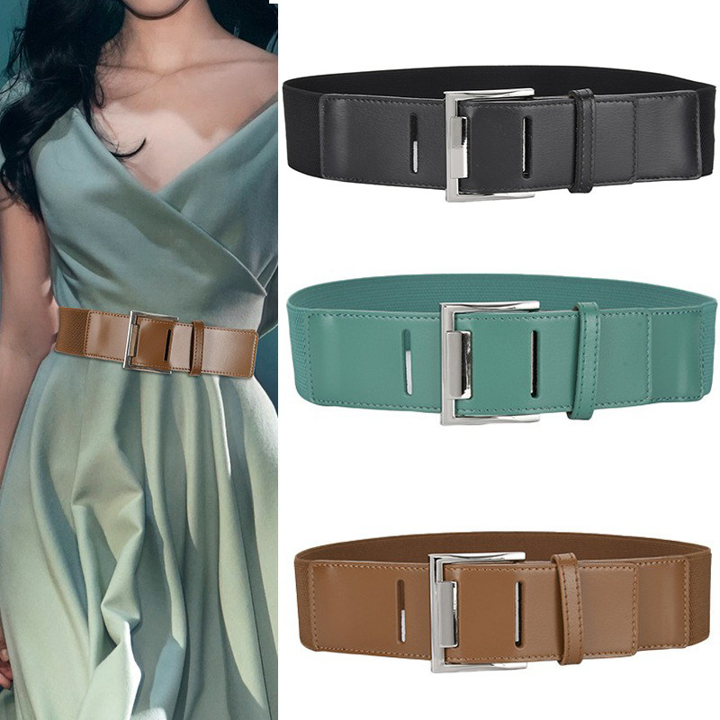 黑色宽皮带松紧腰带松紧带宽腰封配衣服皮裤皮裙连衣裙装饰绑带潮,服饰配件/皮带/帽子/围巾,腰带/皮带/腰链,淘宝优惠券,粉丝福利购,淘宝优惠卷