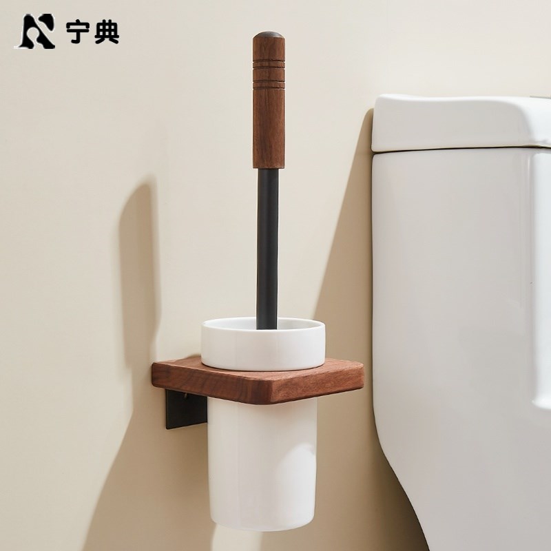 高端马桶刷家用无死角洗厕所刷子套装壁挂式卫生间置物架轻奢神器