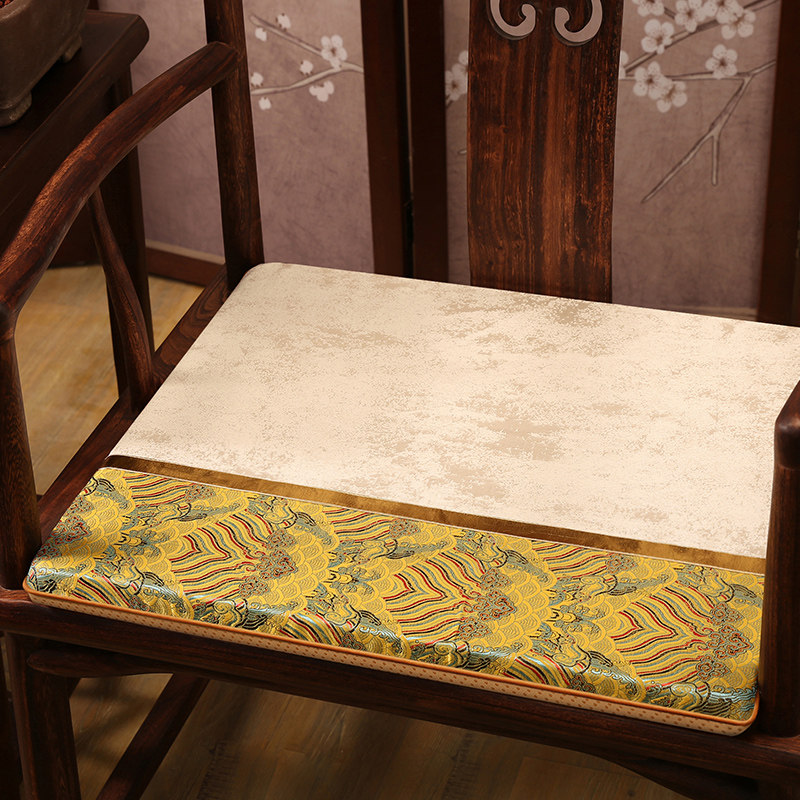 新中式红木沙发坐垫实木古典椅垫太师椅圈椅垫餐椅茶椅垫防滑定做