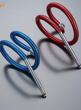 水龙头进水软管厨房洗菜盆冷热上水管不锈钢波纹包塑防爆尖头配件