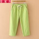 女装 女裤 棉麻七分裤 加肥加大码 女夏装 胖mm2020新款 微弹宽松打底裤