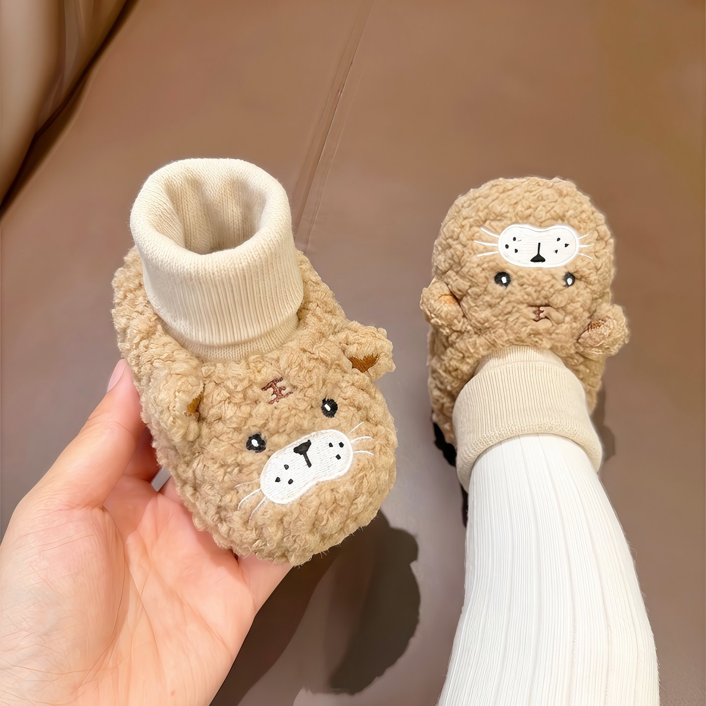 小老虎婴儿鞋秋冬加绒厚防