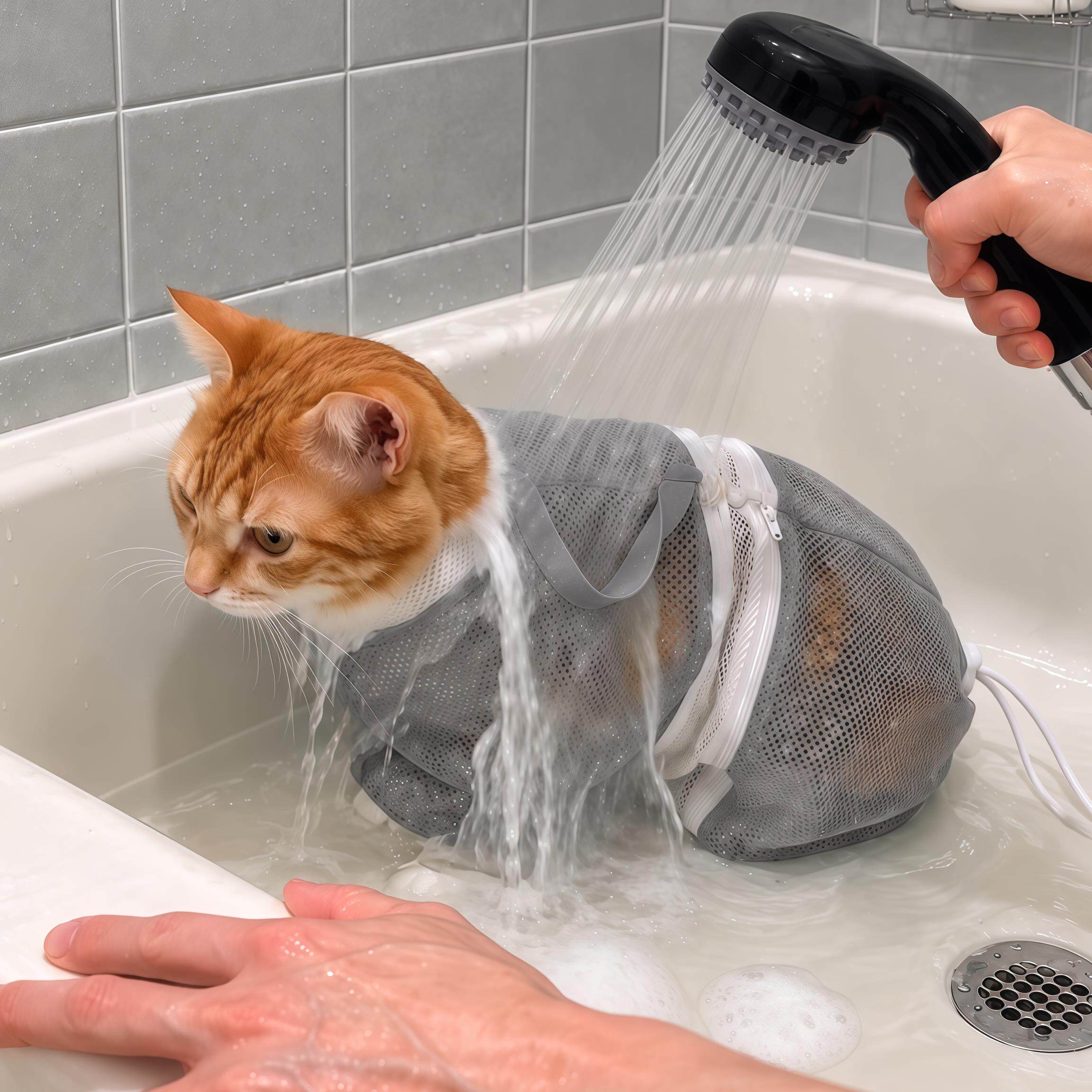 【不怕抓伤】防挣脱洗猫袋