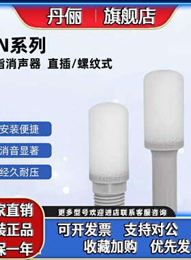 SMC消声器AN05/10/15/20/30/40-M5/01/2/3/4-C06/08/10/12
