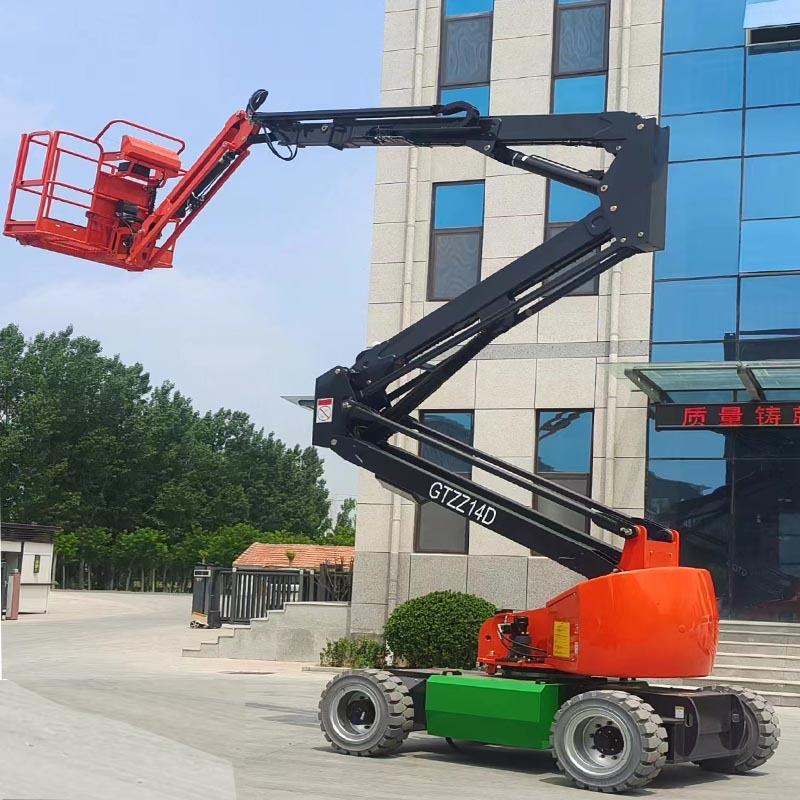 厂家行现货自行式曲臂伸缩高空作业车全自走曲臂升臂升高10米降机