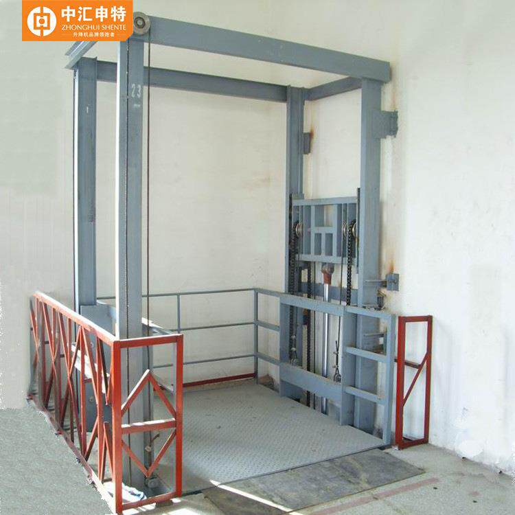导轨升机降货梯 简易轨货梯吨 仓库KGU提升 大位导式升降机 厂房