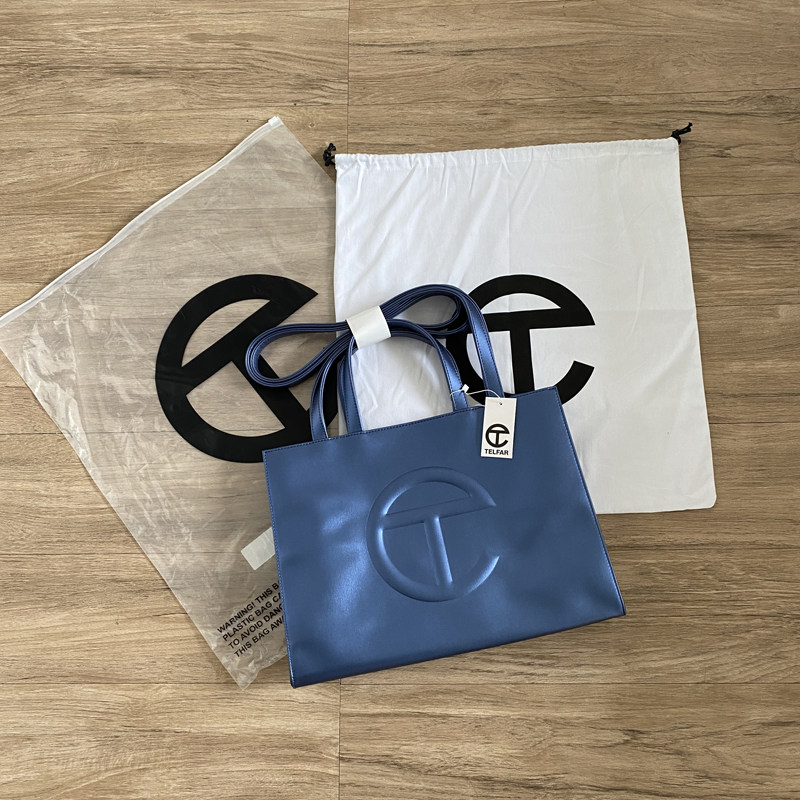 thumbnail for Yonekoya clearance price ~ telfar medium 38cm electric blue tote bag women's bag neutral bag put notebook