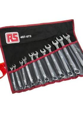 RSPro11件铬钒钢组合扳手套件,内含众多尺寸487-072