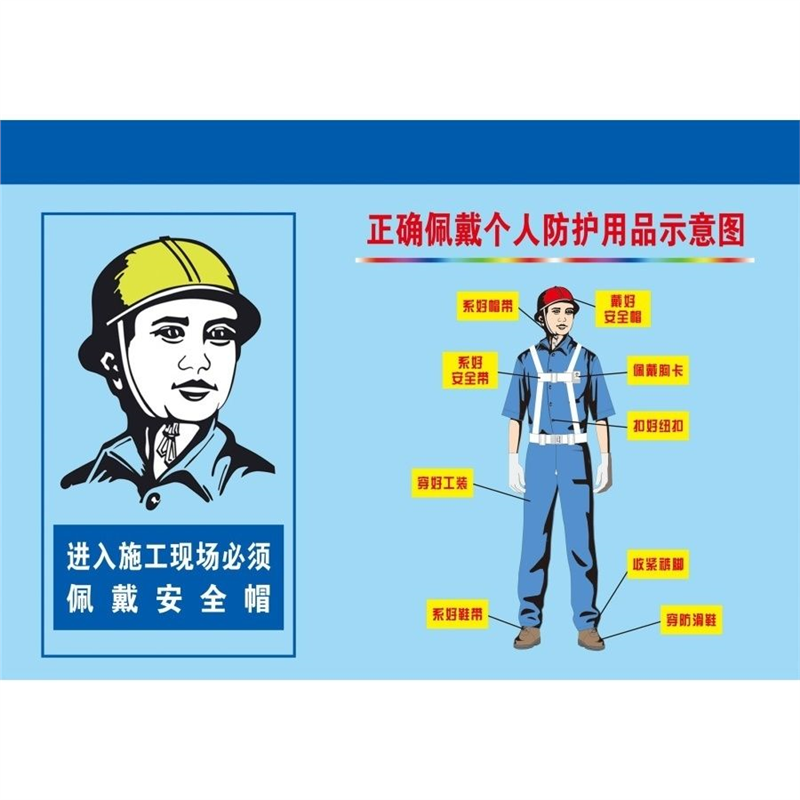 正确佩戴个人防护用品示意图海报展板安全防护用品穿戴示意图墙贴,个性定制/设计服务/DIY,写真/海报印制,淘宝优惠券,粉丝福利购,淘宝优惠卷