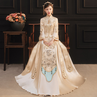 日本品质秀禾服新娘2025年新款结婚礼服中式婚纱秀禾女流苏修身显