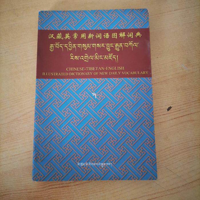 正版汉藏英常用新词语图解词典