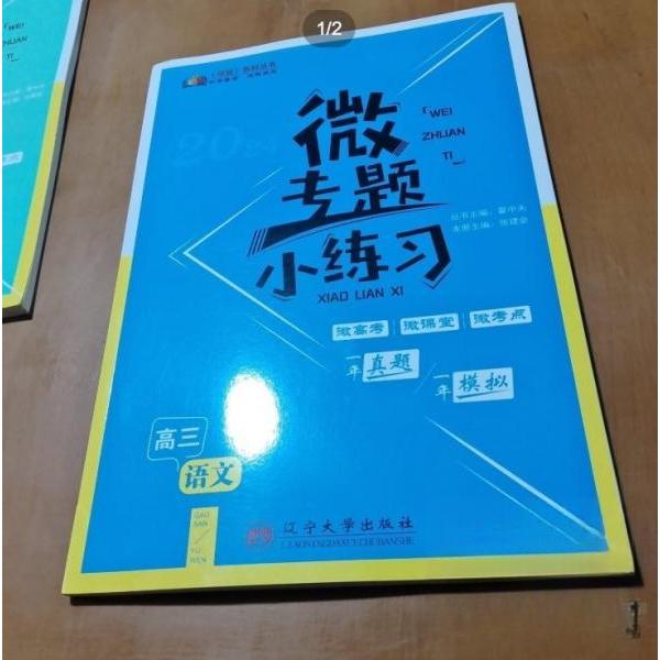 正版微专题小练习 高三语文