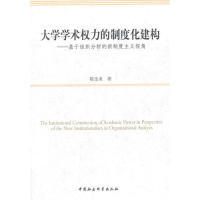 大学学术权力的制度化建构-基于组织分析的新制度主义视角正版