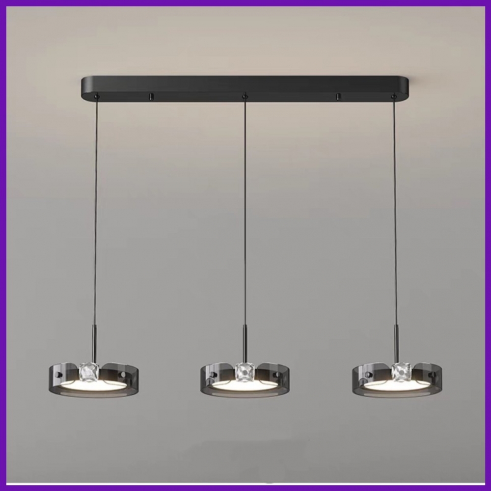 意式护眼小吊灯现代简约LED卧室房间吊线灯轻奢灯饭厅吧台灯具