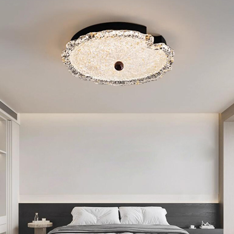 意式轻奢高级感卧室灯设计师树脂新款高端创意护眼书房房间吸顶灯