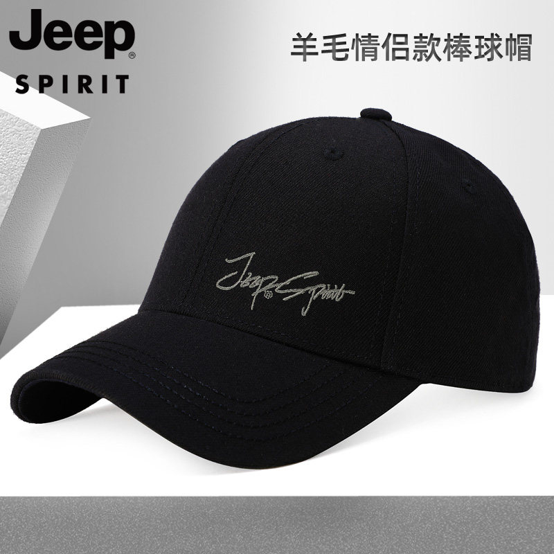 jeepspirit正品棒球帽春秋休闲纯棉遮阳冬帽子字母帽男女四季潮帽