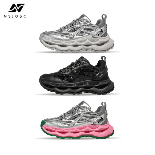 NSIOSC小众设计增高波浪鞋底